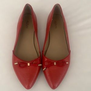 ALFANI RED  FLAT SHOES